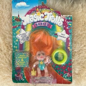 Vintage 1991 Applause Magic Trolls baby